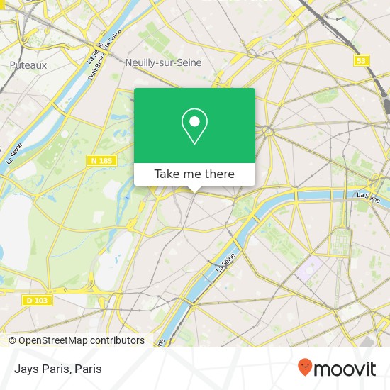 Jays Paris map