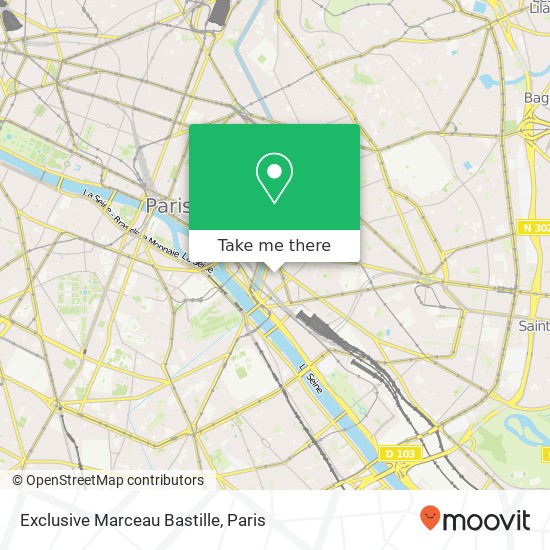 Mapa Exclusive Marceau Bastille