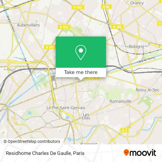 Residhome Charles De Gaulle map