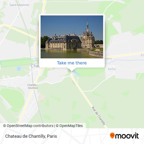 Mapa Chateau de Chantilly