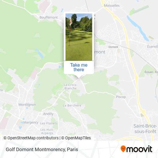 Mapa Golf Domont Montmorency