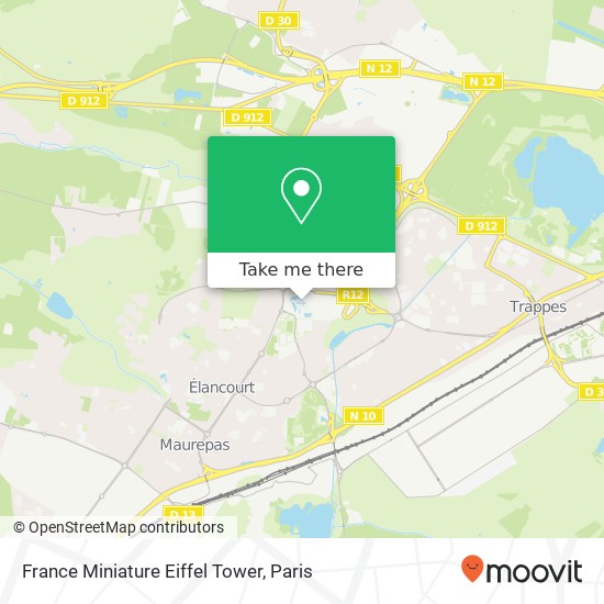 France Miniature Eiffel Tower map