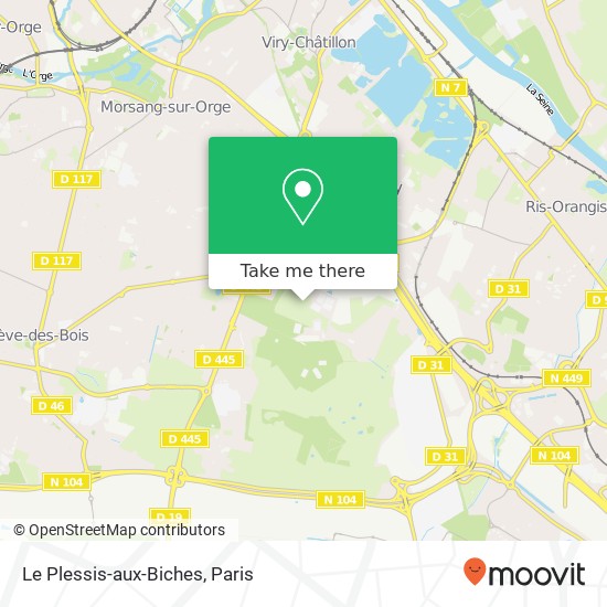 Le Plessis-aux-Biches map