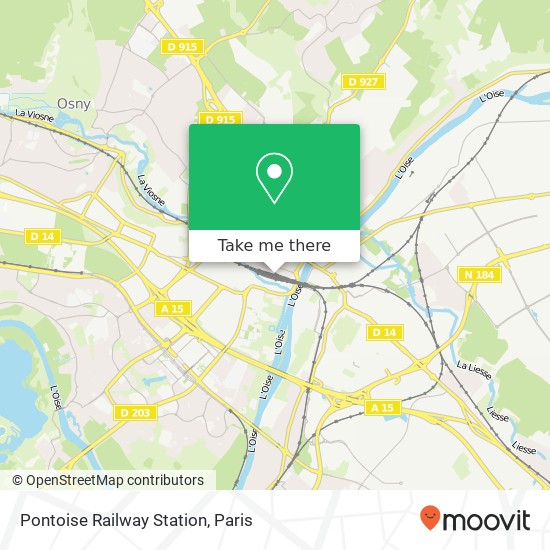 Pontoise Railway Station map