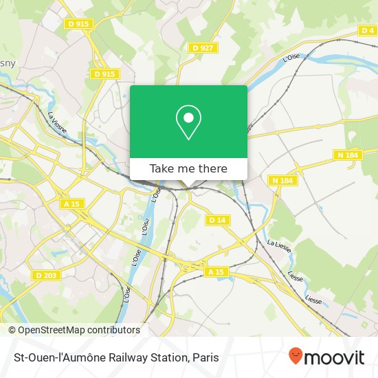 Mapa St-Ouen-l'Aumône Railway Station