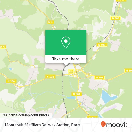 Montsoult-Maffliers Railway Station map