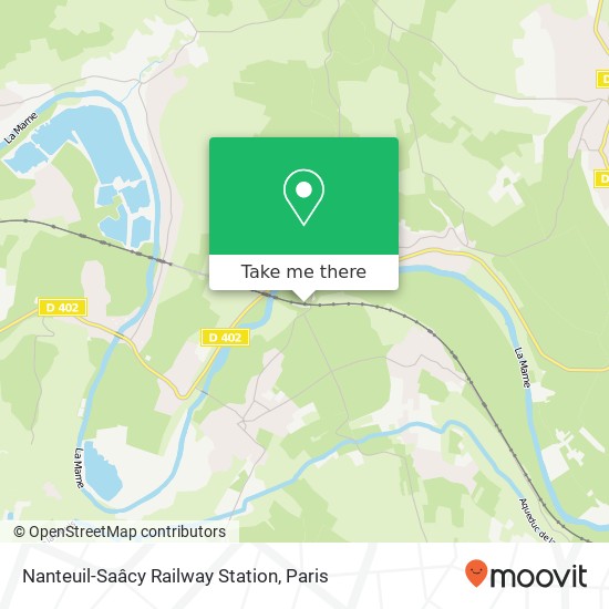Mapa Nanteuil-Saâcy Railway Station