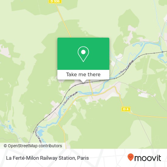 Mapa La Ferté-Milon Railway Station