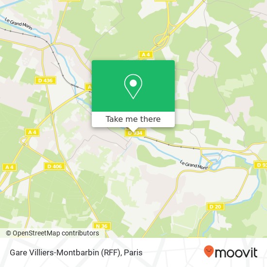 Mapa Gare Villiers-Montbarbin (RFF)