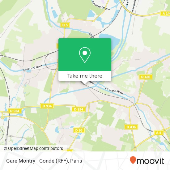 Mapa Gare Montry - Condé (RFF)