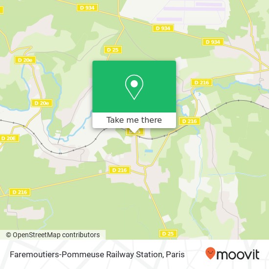 Faremoutiers-Pommeuse Railway Station map