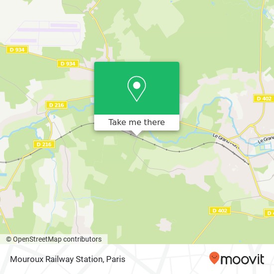Mouroux Railway Station map