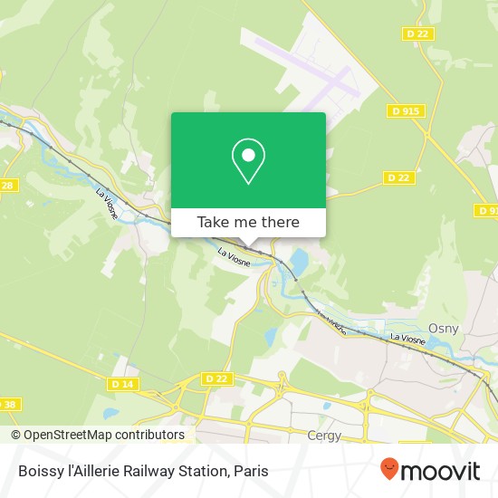 Boissy l'Aillerie Railway Station map