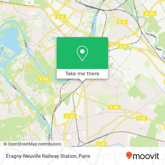 Mapa Éragny-Neuville Railway Station