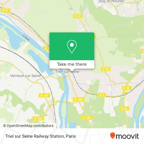 Mapa Triel sur Seine Railway Station