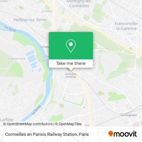 Cormeilles en Parisis Railway Station map