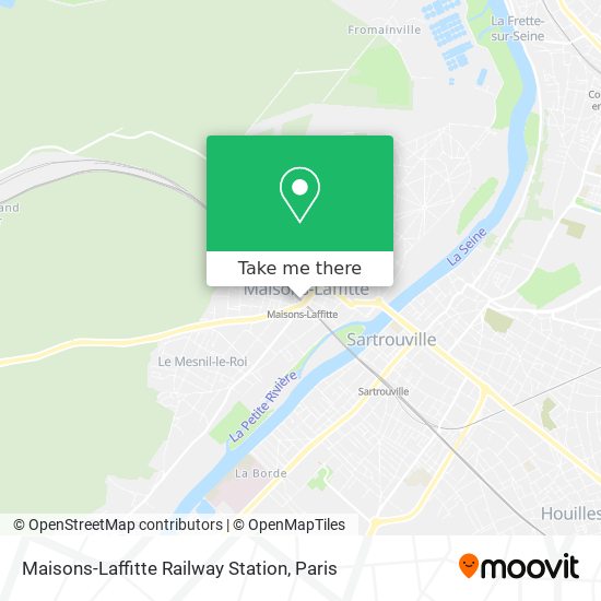 Mapa Maisons-Laffitte Railway Station