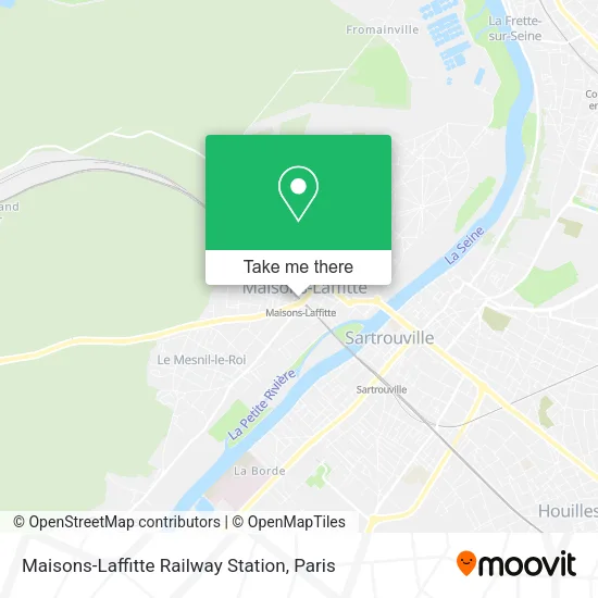 Maisons-Laffitte Railway Station map
