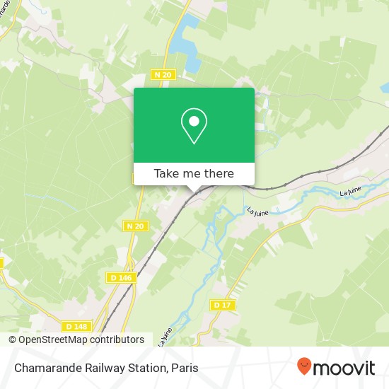 Mapa Chamarande Railway Station