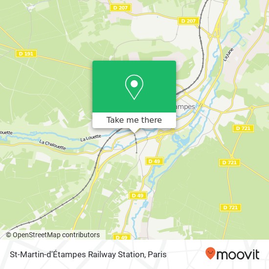 Mapa St-Martin-d'Étampes Railway Station