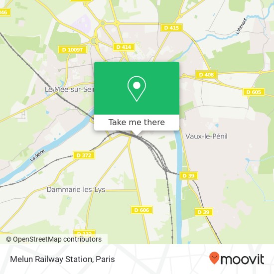 Melun Railway Station map