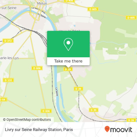 Livry sur Seine Railway Station map