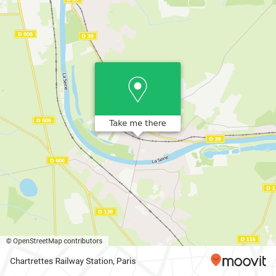 Chartrettes Railway Station map