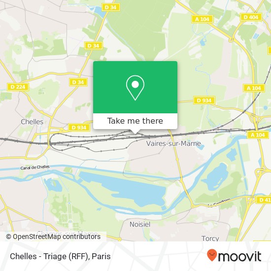 Mapa Chelles - Triage (RFF)