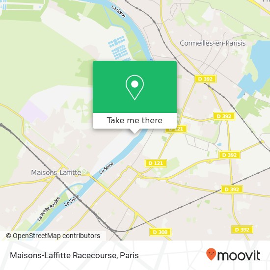 Maisons-Laffitte Racecourse map