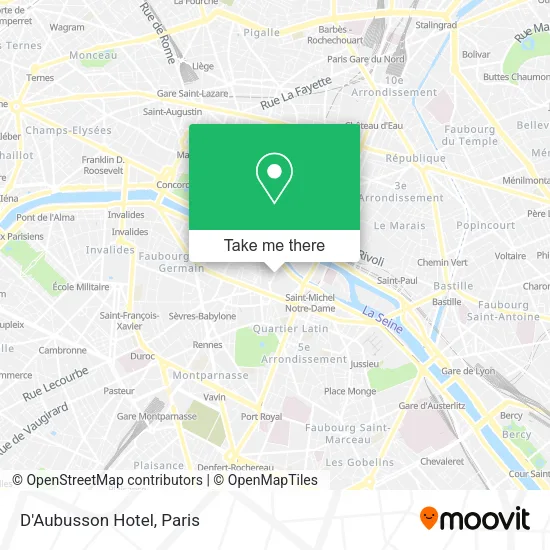 D'Aubusson Hotel map