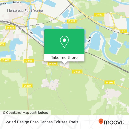 Mapa Kyriad Design Enzo Cannes Ecluses