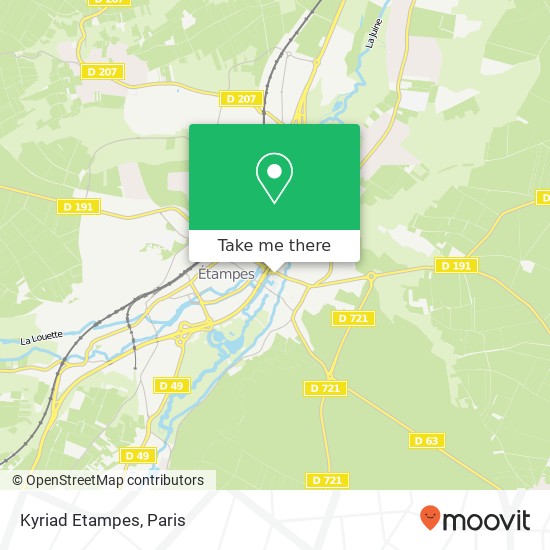 Kyriad Etampes map