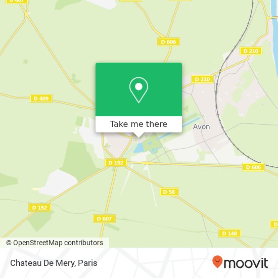 Mapa Chateau De Mery