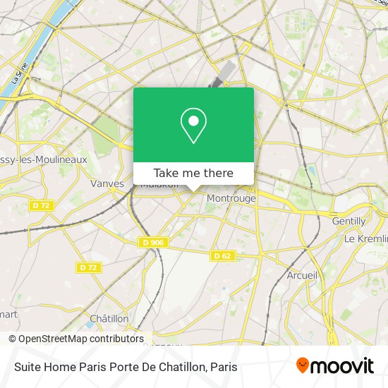 Suite Home Paris Porte De Chatillon map