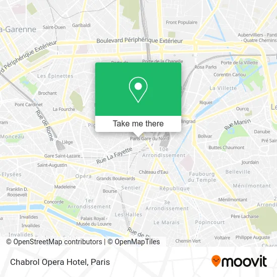 Chabrol Opera Hotel map