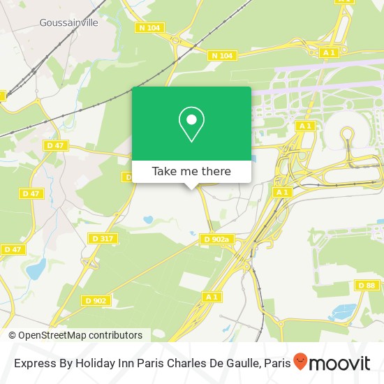 Mapa Express By Holiday Inn Paris Charles De Gaulle