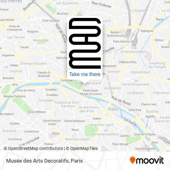 Musée des Arts Decoratifs map