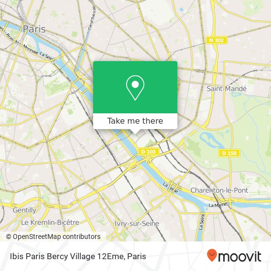 Ibis Paris Bercy Village 12Eme map