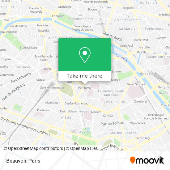 Beauvoir map