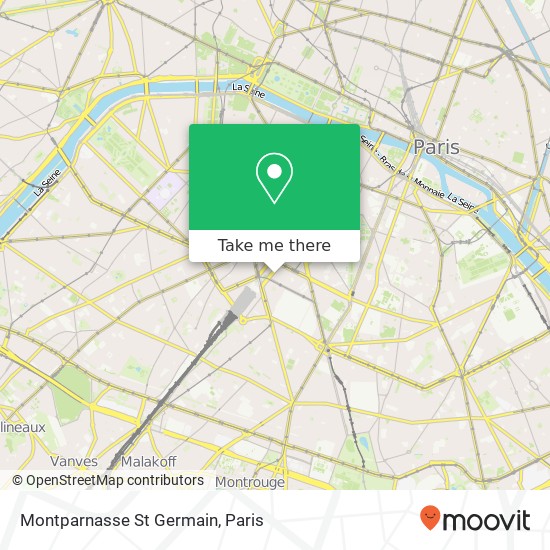 Mapa Montparnasse St Germain