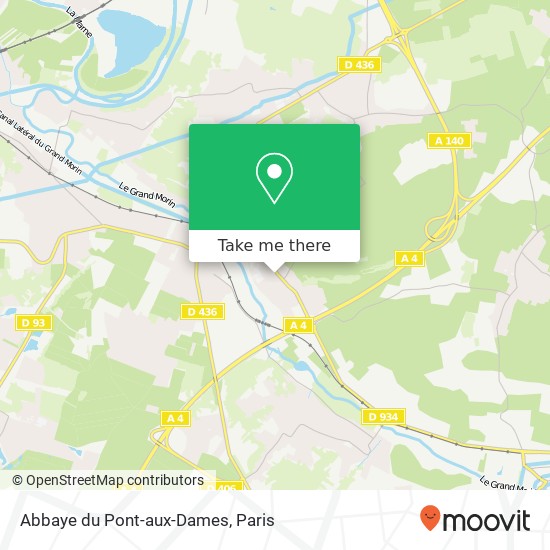 Mapa Abbaye du Pont-aux-Dames