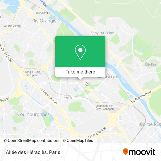 Allée des Héraclès map