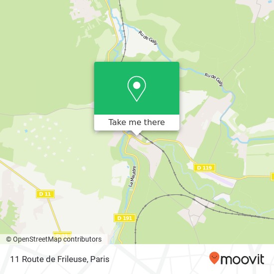 11 Route de Frileuse map