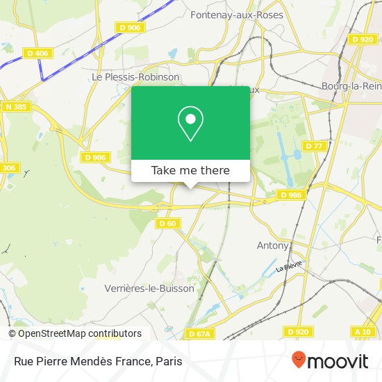Mapa Rue Pierre Mendès France