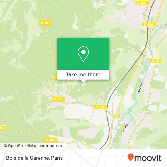 Mapa Bois de la Garenne