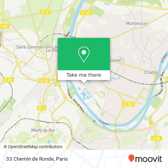 Mapa 33 Chemin de Ronde