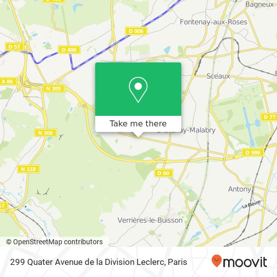 299 Quater Avenue de la Division Leclerc map