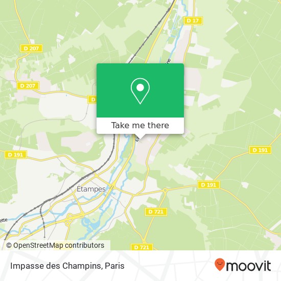 Mapa Impasse des Champins