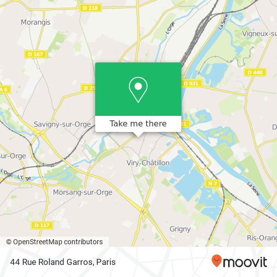 44 Rue Roland Garros map