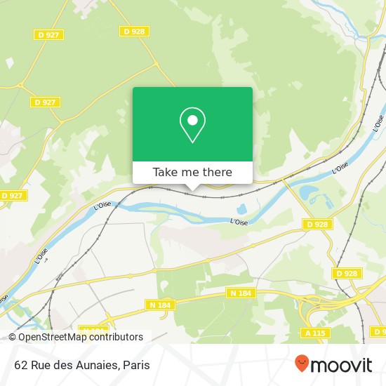 62 Rue des Aunaies map